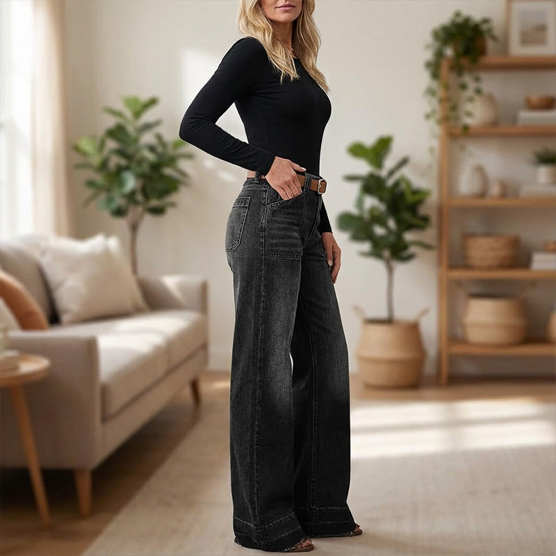 📢📢60 % Rabatt!! ⏰Retro-Jeans für Damen mit Taschen