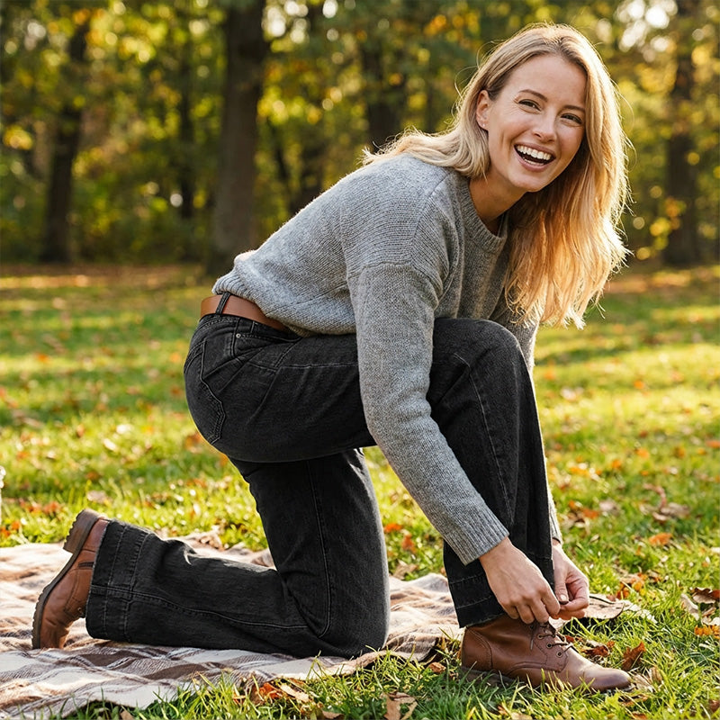 📢📢60 % Rabatt!! ⏰Retro-Jeans für Damen mit Taschen