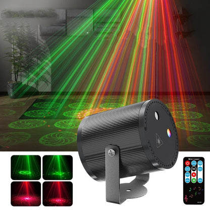 📢📢70 % Rabatt!! ⏰DJ Laser Party Light mit 7 Beleuchtungsmodi und Fernbedienung