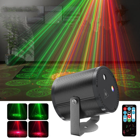 📢📢70 % Rabatt!! ⏰DJ Laser Party Light mit 7 Beleuchtungsmodi und Fernbedienung