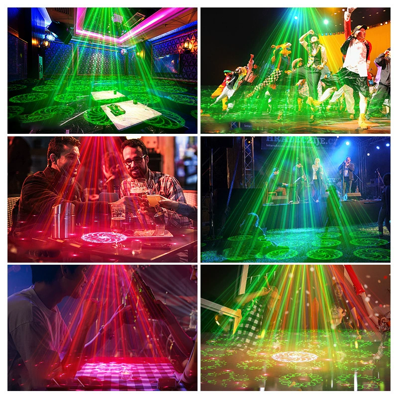 📢📢70 % Rabatt!! ⏰DJ Laser Party Light mit 7 Beleuchtungsmodi und Fernbedienung