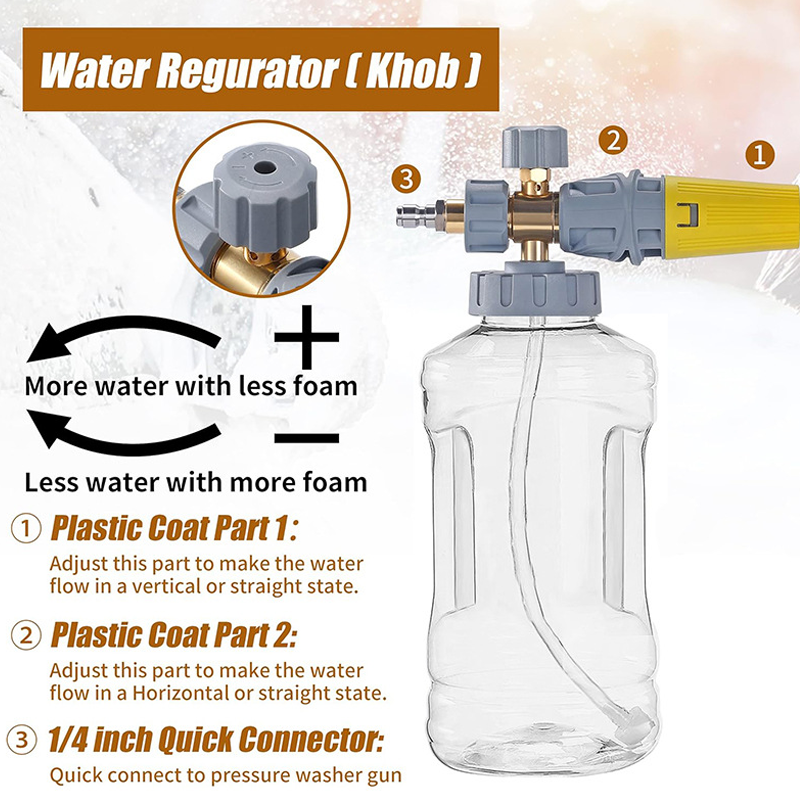 📢📢57 % Rabatt!! ⏰💦 Hochdruck-Schaumpistole für die Autowäsche - Entfernt schonend hartnäckigen Schmutz & schützt den Lack | PROFESSIONELLE AUTOWASCHE ZU HAUSE🚗