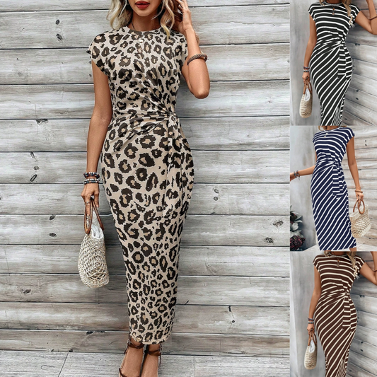 🔥LETZTER TAG IM ANGEBOT: 49% RABATT!!💕 Elegantes Damenkleid mit Bindegürtel