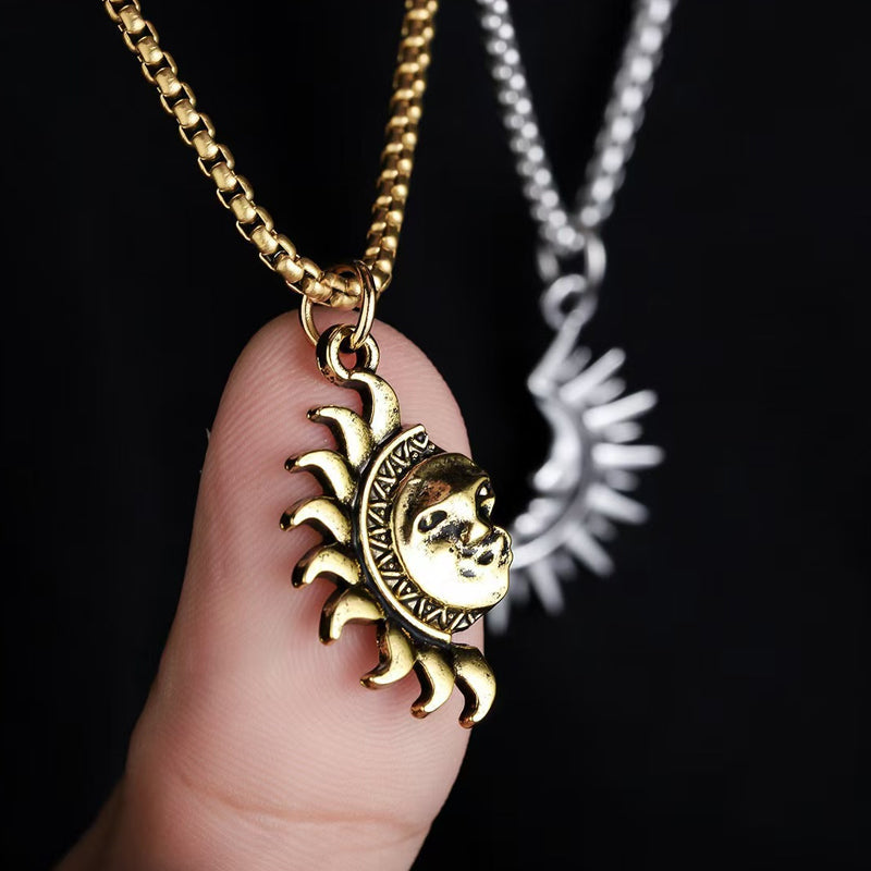 🌞 60% RABATT! 🌙 Sonnen- und Mond-Anhänger-Set – Symbolischer Schmuck, Asymmetrisches Design & Perfektes Geschenk für Paare ✨