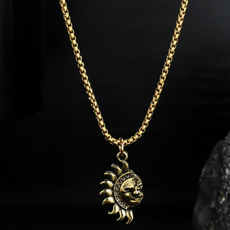 🌞 60% RABATT! 🌙 Sonnen- und Mond-Anhänger-Set – Symbolischer Schmuck, Asymmetrisches Design & Perfektes Geschenk für Paare ✨