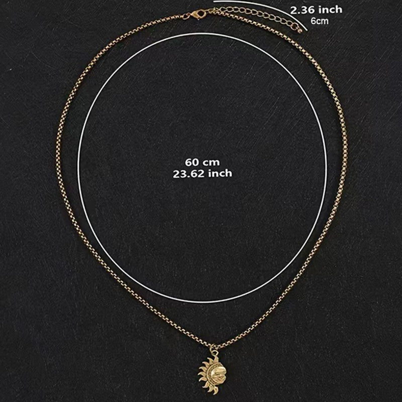 🌞 60% RABATT! 🌙 Sonnen- und Mond-Anhänger-Set – Symbolischer Schmuck, Asymmetrisches Design & Perfektes Geschenk für Paare ✨