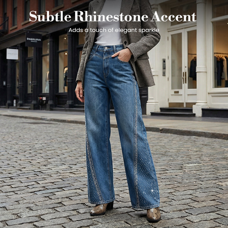 👖 Verzierte Damen-Flare-Jeans – Der ultimative Look für den Abend🔥Kauf 2 Artikel versandkostenfrei🔥