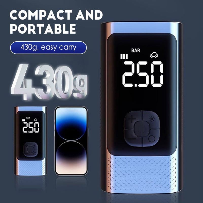 Kabellose, tragbare Autoluftpumpe mit LED-Licht