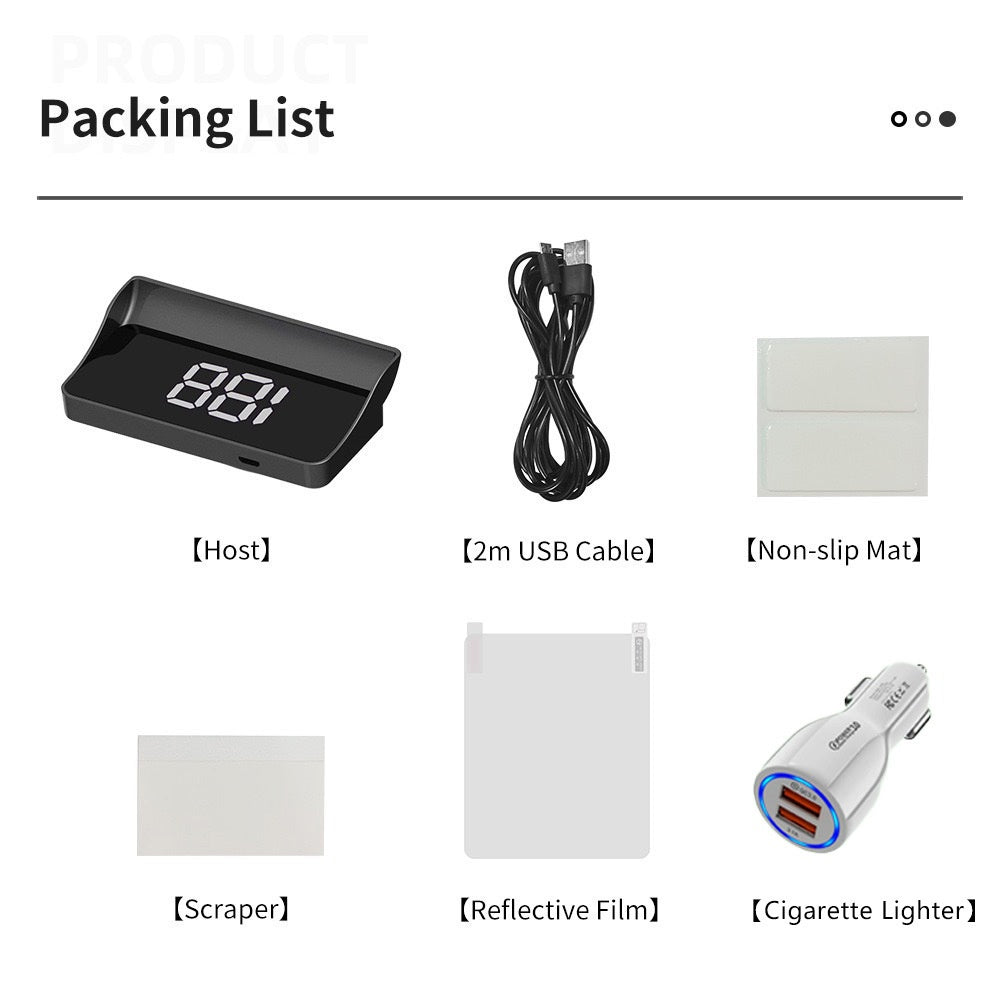 🔥Solange der Vorrat reicht 40 % Rabatt!🎉Head-Up Display Tachometer für Autos🔢