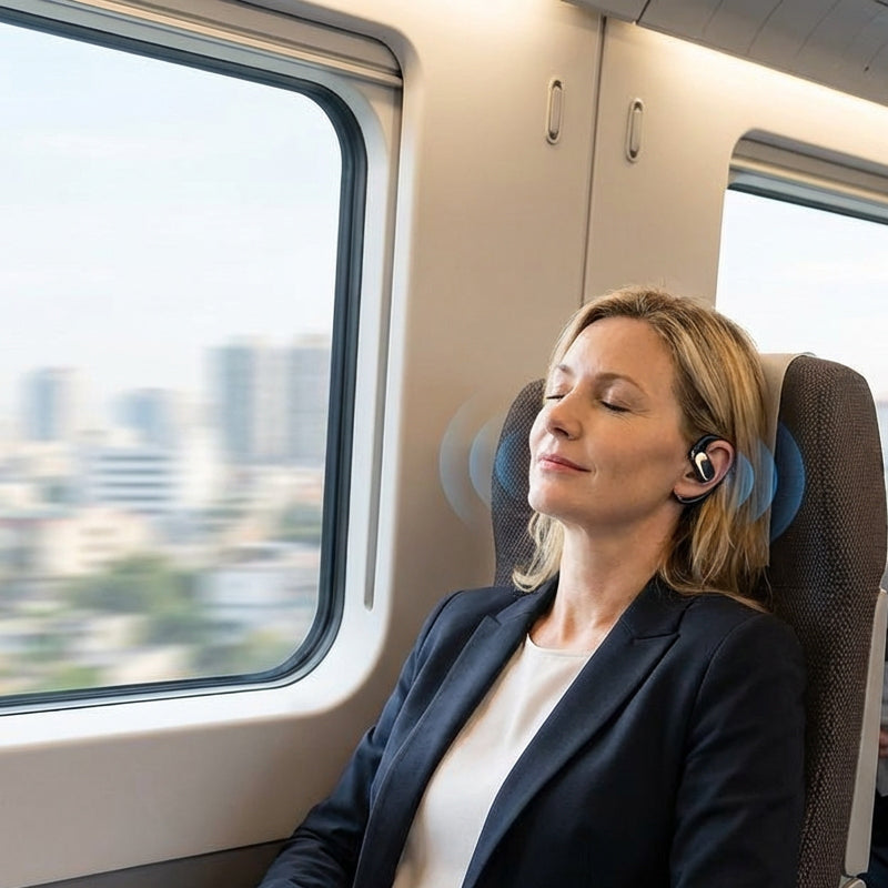 🌀【Kabellose Open-Ear-Kopfhörer】— Dank Luftleitungstechnologie✨ dringt die Musik direkt in Ihre Ohren, während die Welt  außerhalb bleibt.💫🌍