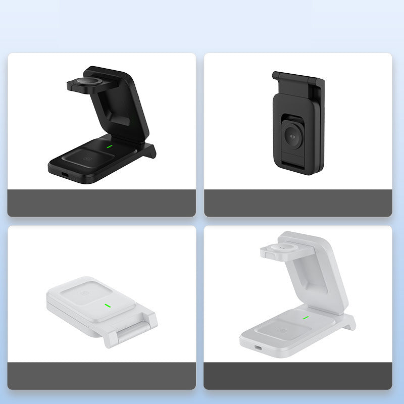 3-in-1 Faltbares magnetisches kabelloses Ladegerät