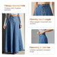 👗 50% RABATT! ✨ Vintage-Jeansrock mit Knopfleiste und A-Linie – Retro-Stil, Verstellbare Passform & Klassischer Denim-Look 💙