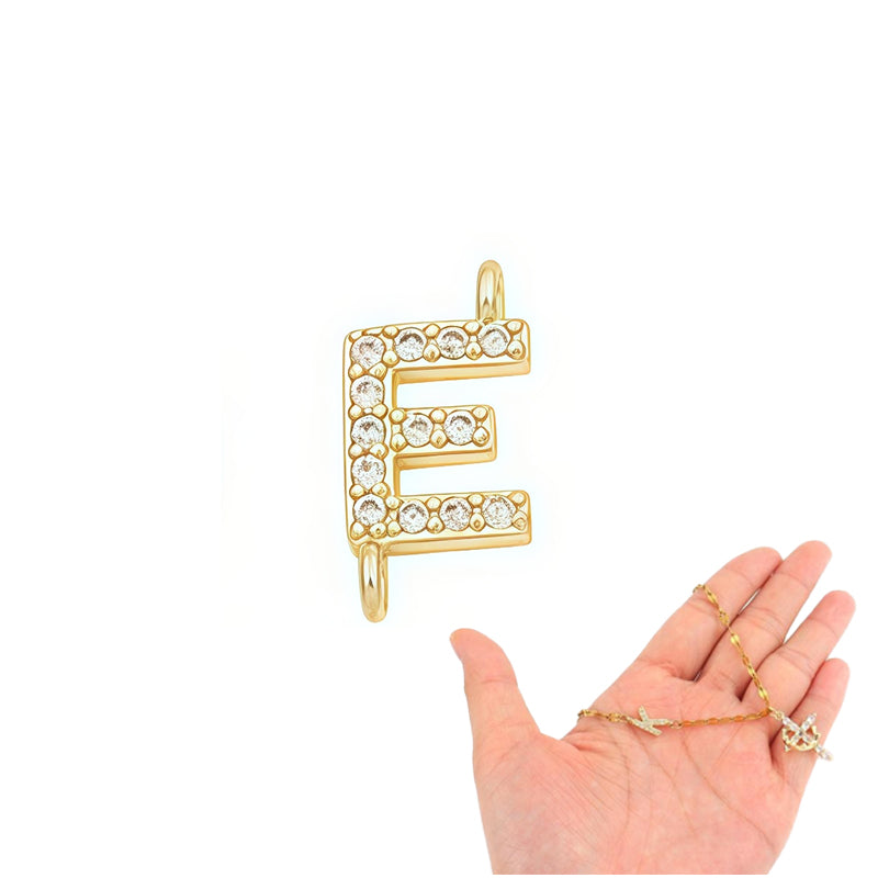 🔥🎉Zarte Blütenblatt-Kette mit Initialen-Anhänger🌸