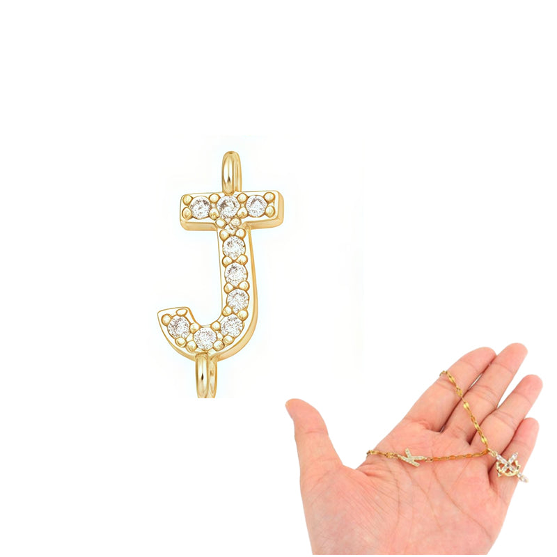 🔥🎉Zarte Blütenblatt-Kette mit Initialen-Anhänger🌸