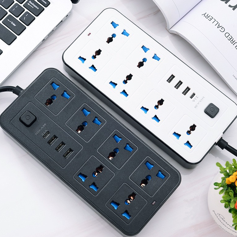 🔌 50 % RABATT ⚡ Mehrfachsteckdose mit langer Verlängerungsschnur – USB-Ports inklusive, Überspannungsschutz & kompaktes Design 📱