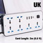 🔌 50 % RABATT ⚡ Mehrfachsteckdose mit langer Verlängerungsschnur – USB-Ports inklusive, Überspannungsschutz & kompaktes Design 📱