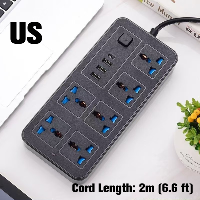 🔌 50 % RABATT ⚡ Mehrfachsteckdose mit langer Verlängerungsschnur – USB-Ports inklusive, Überspannungsschutz & kompaktes Design 📱