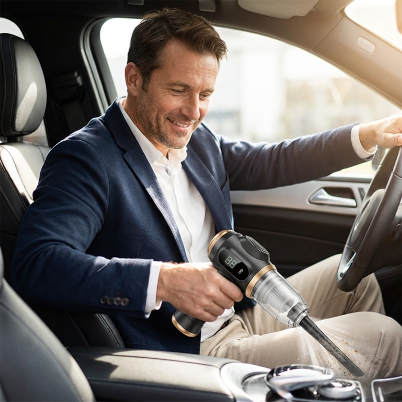 🚗 50% RABATT! 🔋 4‑in‑1 Auto‑Staubsauger – Kabellos, stark & langlebig ✨