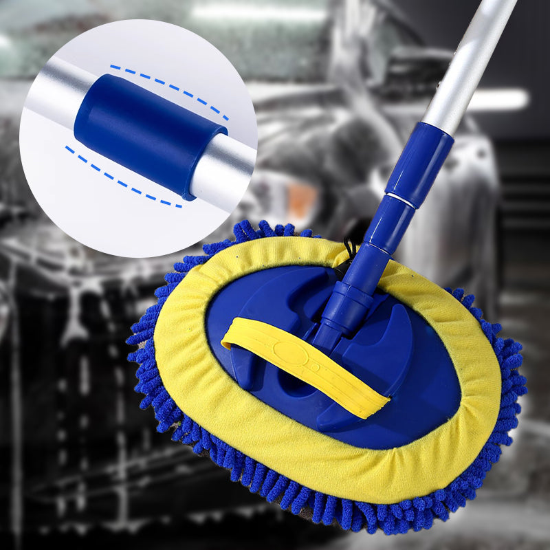 🚗JETZT 60 % RABATT! 🧽 Robuster, teleskopierbarer Autowaschmopp aus Aluminium mit langem Griff – weiche Mikrofaser, kratzfrei und längenverstellbar ✨