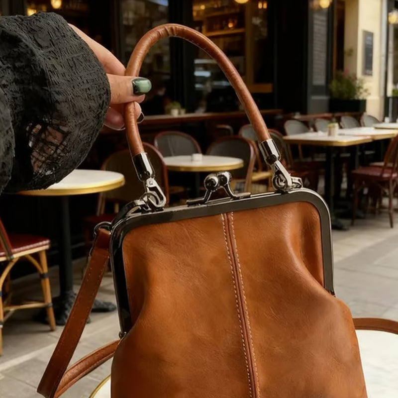 🎁50% RABATT!👝Vintage-Kiss-Lock-Tasche – 2-in-1: Tragen & Ordnen