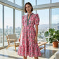 👗 50% RABATT! 🌸 Damen Maxikleid mit Blumendruck & Puffärmeln – Romantischer Stil, Fließender Stoff & Perfekt für den Sommer ☀️