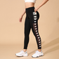Damen-Mesh-High-Waist-Yogahose mit Taschen