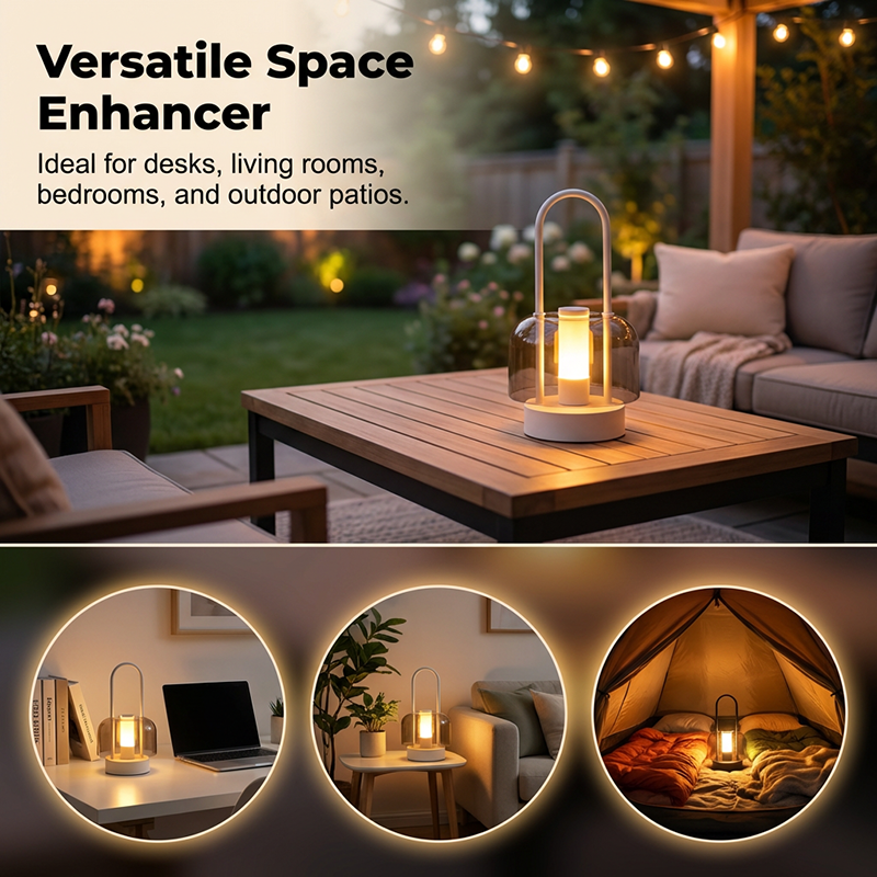 Wiederaufladbare LED-Laterne mit Touch-Bedienung