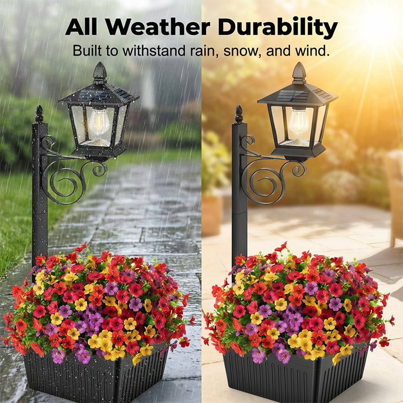 🌺 50% RABATT! ☀️ Solar-Blumentopfleuchte 2-in-1 – Warmweißes Vintage-Licht & Pflanzgefäß – IP65 wetterfest – Ideal für Garten & Terrasse 🌿