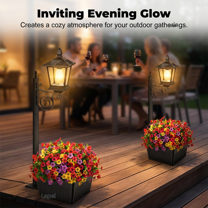 🌺 50% RABATT! ☀️ Solar-Blumentopfleuchte 2-in-1 – Warmweißes Vintage-Licht & Pflanzgefäß – IP65 wetterfest – Ideal für Garten & Terrasse 🌿
