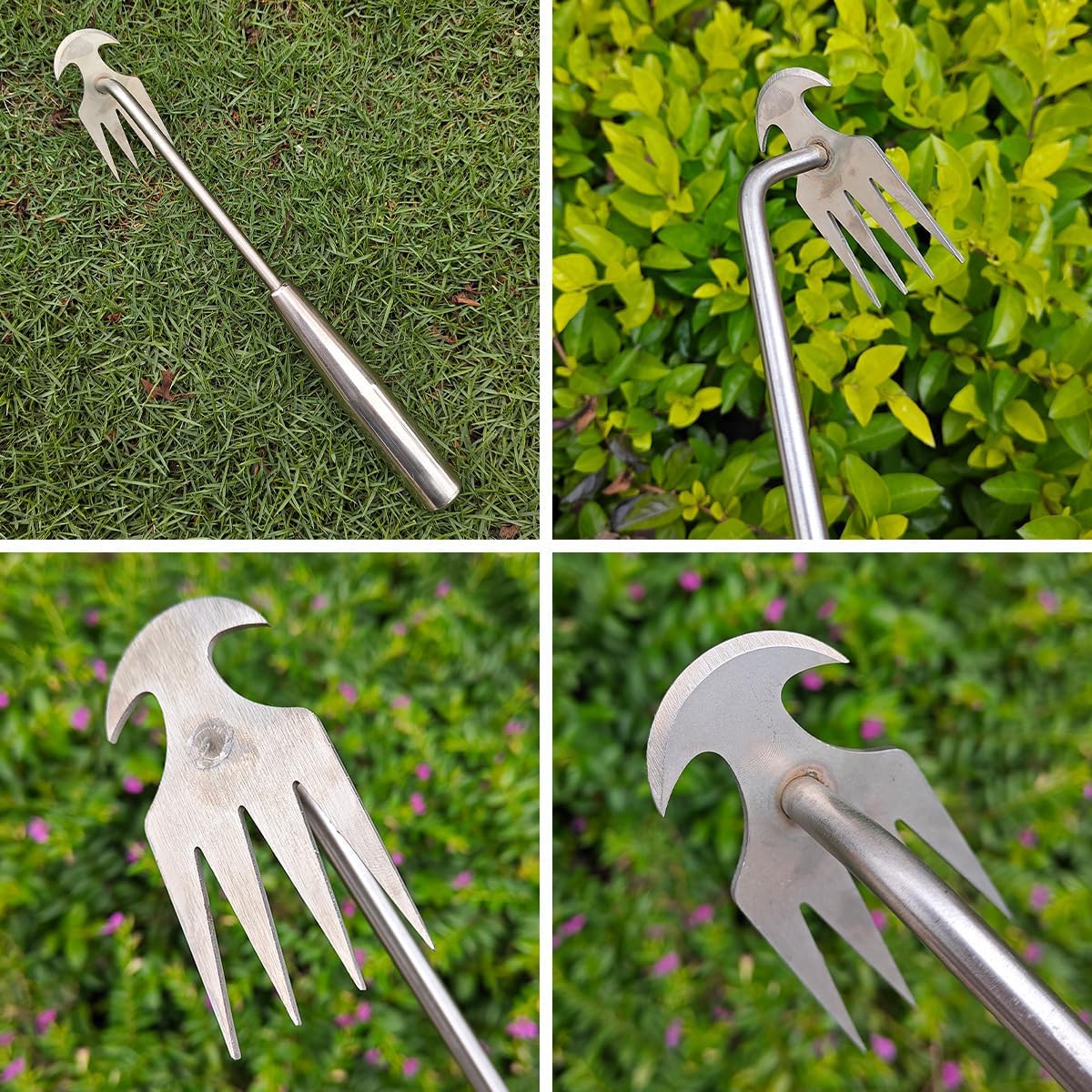 🌿 50% RABATT! 🔨 Robuster Gartenhacken aus Edelstahl – Handgeführtes Unkrautentfernungswerkzeug, Ideal für Bodenlockerung & Wurzelentfernung 🧤