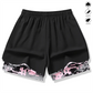 🔥Solange der Vorrat reicht 50 % Rabatt!🎉Lässige Sportshorts für Damen mit integriertem Innenfutter