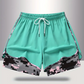 🔥Solange der Vorrat reicht 50 % Rabatt!🎉Lässige Sportshorts für Damen mit integriertem Innenfutter