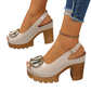 👡 50% RABATT! ✨ Elegante Peep-Toe-Sandalen mit Schnallenabsatz – Stilvoll, Bequem & Perfekt Für Jeden Anlass 🌸