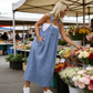 👗 50% RABATT! 💙 Damen Latzkleid in Denim-Optik – Locker, Modern & Perfekt Für Den Alltag 🌸