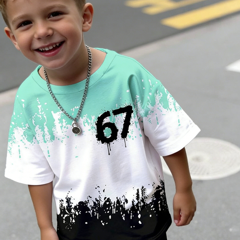 ⏳Begrenzte Zeit 50% Rabatt💥3D-Print-T-Shirt- & Shorts-Set für Jungen