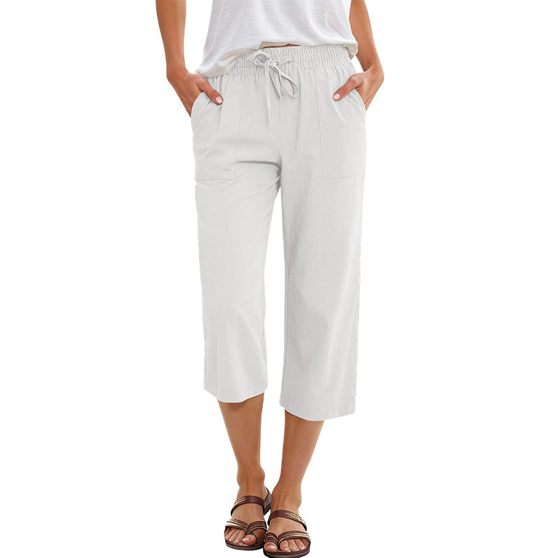 🔥⏰ NUR SOLANGE DER VORRAT REICHT: -50% 💥 Damen 7/8 Hose aus Baumwolle & Leinen 👖 luftig, bequem & perfekt für den Sommer ☀️