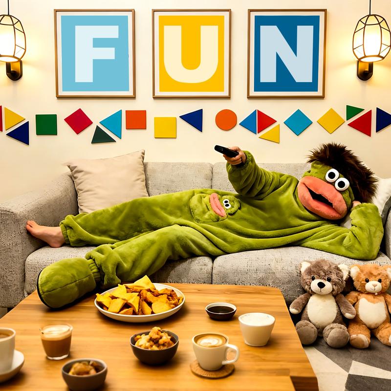 🧸🐟 Eleganz braucht keine Worte – Kuscheliger Pyjama aus Korallenfleece mit Figuren – 50% RABATT! Weich, warm & perfekt für kühle Nächte & entspannte Wochenenden ✨