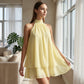 🥳2026 HEISSER SALE🥳💞50K+ VERKAUFT!💕🌸 50% RABATT! Damen Neckholder Minikleid – Lockere, schmeichelhafte Passform, fließt wunderschön. Auffälliger rückenfreier Stil hält Sie kühl. Lässig oder elegant kombinierbar. Größen S-2XL. 👗✅