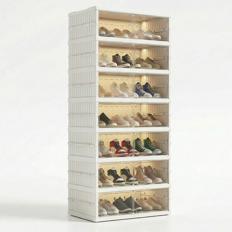 🥾50% OFF !!!⏰Foldable Installation-Free Shoe Cabinet with Clear Doors