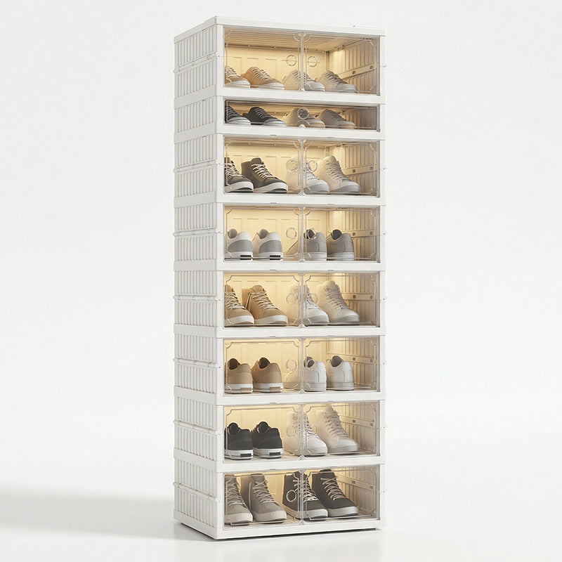 🥾50% OFF !!!⏰Foldable Installation-Free Shoe Cabinet with Clear Doors