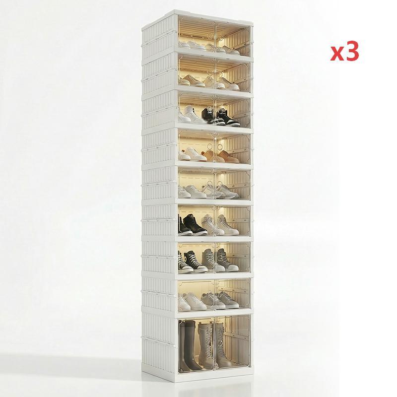 🥾50% OFF !!!⏰Foldable Installation-Free Shoe Cabinet with Clear Doors