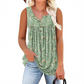 👚 50% RABATT! ☀️ Ärmelloses Damen-Top – Mit Print, Knopfleiste & Leichtem Stoff, Perfekt Für Heiße Tage Und Einen Frischen Look ✨