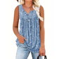 👚 50% RABATT! ☀️ Ärmelloses Damen-Top – Mit Print, Knopfleiste & Leichtem Stoff, Perfekt Für Heiße Tage Und Einen Frischen Look ✨