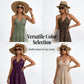 👗 50% RABATT! 🌴 Maxikleid für Damen mit Neckholder & Rückenfreiem Ausschnitt – Gestuft, Fließend & Im Resort-Stil Für Einen Eleganter Auftritt Im Urlaub 🌺