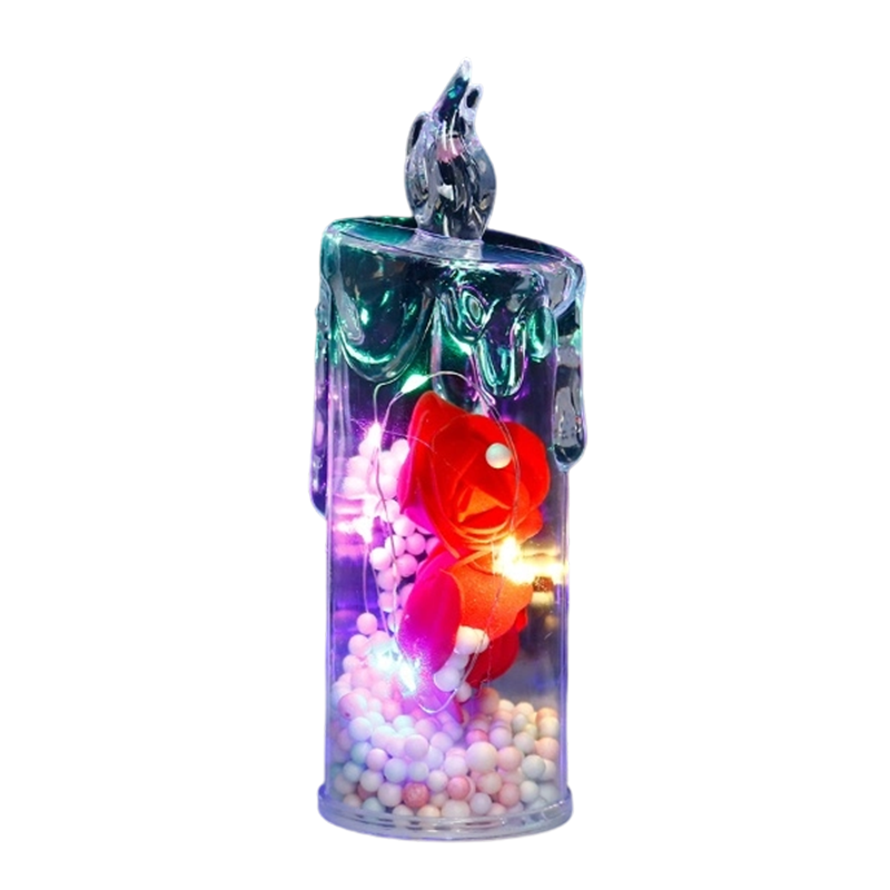 🔥Solange der Vorrat reicht 50 % Rabatt!🎉LED-Kerze in Rosenform