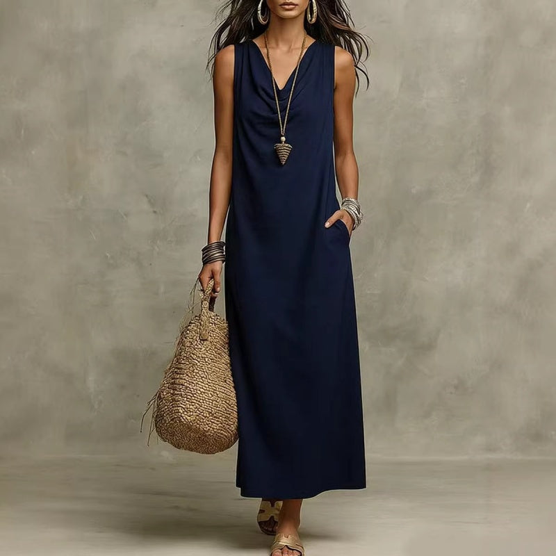 Ärmelloses Maxikleid für Damen