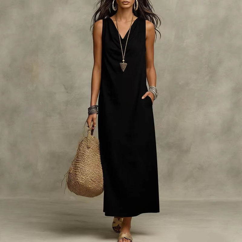 Ärmelloses Maxikleid für Damen