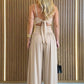 🎁Neuwaren 50% Rabatt💥🖤Ärmelloser Jumpsuit✨Cut-out Design｜Weites Bein｜Rückseite zum Binden