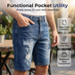 Zerrissene Jeansshorts für Herren