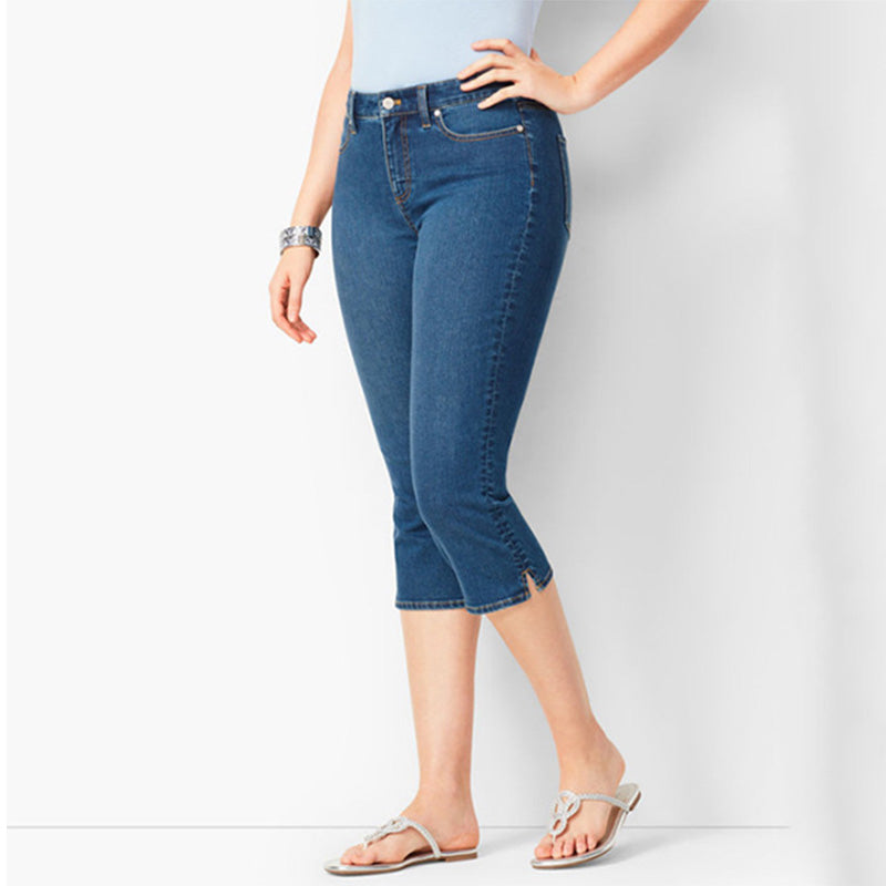 🌺Capri-Jeans aus Stretch-Denim für Damen